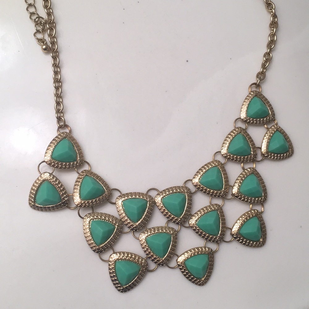 Light teal necklace
